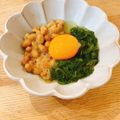 mikko6's cooksnap of when they made 大好きな朝食☆めかぶ納豆かつお卵黄ご飯.