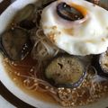 わかぞ～'s cooksnap of when they made ごま香る♪茄子と温玉のアレンジそうめん.