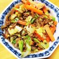 ellie21's cooksnap of when they made 合挽き肉の甘辛野菜炒め.