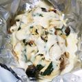 もいこ196482's cooksnap of when they made 19．鮭ときのこのみそチーズホイル焼き.