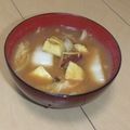 きらり流れ星's cooksnap of when they made 我が家のお味噌汁＊白菜とさつまいも＊.