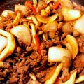ぱくもぐ。's cooksnap of when they made 簡単！牛こまのケチャップ炒め.