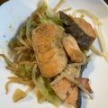 まさ＊26's cooksnap of when they made フライパンで鮭のちゃんちゃん焼き.