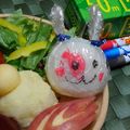 Y✿えくぼ飯's cooksnap of when they made かわいい＊ラップ付きおにぎり☆うさちゃん.