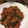 クックYP5QLM☆'s cooksnap of when they made ほうれん草のキーマカレー.