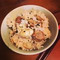 AQUBI's cooksnap of when they made 秋の味覚☆炊飯器簡単甘いホクホク栗ごはん.