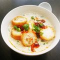 いかりんGOO's cooksnap of when they made 簡単鹹豆漿トウジャン☆仙台あぶら麩で.