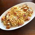 ☆コズエ☆'s cooksnap of when they made ホタテとベーコンの和風バター醤油パスタ.