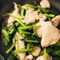 ほくほくと's cooksnap of when they made ♡とりムネと小松菜のガーリック醤油炒め♡.
