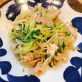 mmmugi's cooksnap of when they made 豆苗キノコ豚肉の柚子胡椒蒸し焼き.