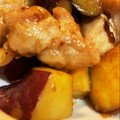 Whitnall's cooksnap of when they made さつま芋とささみのマヨしょうゆ炒め.