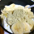 ユーロン's cooksnap of when they made バナナ きな粉 ヨーグルト.