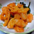 しまあか's cooksnap of when they made 海老と蓮根のマヨケチャ炒め.