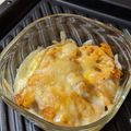 gongmei's cooksnap of when they made れんこんと長ネギのキムチチーズ焼き.