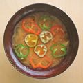 gingamom's cooksnap of when they made 千切りジャガ芋とカラーピーマンのお味噌汁.