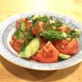 mayuyuキッチン's cooksnap of when they made 簡単トマトとキュウリ╰(*´︶`*)╯♡.