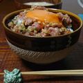 ダイナマイト漆黒's cooksnap of when they made 簡単☆ねぎトロ納豆丼.