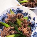 クックE7AY42☆'s cooksnap of when they made 簡単☆牛肉とアスパラのオイスター炒め.