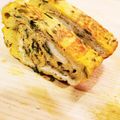 ダッフィーニーうに's cooksnap of when they made セロリの葉で厚焼き玉子.