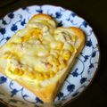 haruku221's cooksnap of when they made ツナマヨコーン☆チーズトースト♪.
