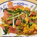 つくね333's cooksnap of when they made 水菜とベーコンと卵のオイスター炒め.