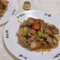みかかめ's cooksnap of when they made 白菜と春雨のオイスター野菜炒め.