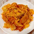 ♡ともりん's cooksnap of when they made ソース不要！簡単キムチ焼きそば.