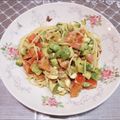 よーこ☆ガッキー's cooksnap of when they made トマトとアボカドとクリームチーズのパスタ.