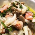 菜つ実☆ミ's cooksnap of when they made 焼鮭とキノコのマリネ.