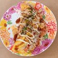 K0A9O0R8U♪'s cooksnap of when they made ★☆チーズ&キムチin半熟卵の豚平焼き☆.