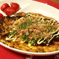 じょこ's cooksnap of when they made ♫キャベツと桜エビのお好み焼き♫.