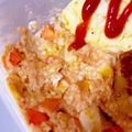um♪'s cooksnap of when they made オートミール オムライス❤レンジで.