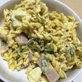 リラシャン's cooksnap of when they made かぼちゃの煮物入りマカロニサラダ.