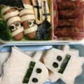 HANAぱぱ's cooksnap of when they made ハロウィン サンドイッチのお弁当.