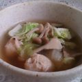 クック6DDPP8☆'s cooksnap of when they made 白菜と肉団子のあったか和風スープ.
