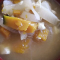 AiYuKE's cooksnap of when they made かぼちゃと玉ねぎのほっこり味噌汁.