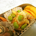 龍青空ママ's cooksnap of when they made お弁当に♡ちくわと枝豆の一味マヨ炒め★.