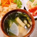 シルバニア's cooksnap of when they made わかめと大根の塩麹味噌汁.