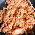 yokyomami's cooksnap of when they made 韓国風♪キムチチーズチャーハン.
