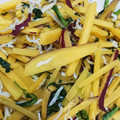 yknobi's cooksnap of when they made さつま芋と小松菜のうま塩炒め.