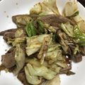 クックCKV7VZ☆'s cooksnap of when they made 簡単な貧血予防レバーとキャベツ炒めて.