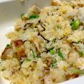 うめまみ's cooksnap of when they made 残った唐揚げで簡単チャーハン♪.