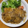 y_05's cooksnap of when they made 煮込みハンバーグ.