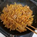 クック8VZ8BM☆'s cooksnap of when they made 千切りじゃがいもと豚バラのキムチ炒め！.