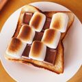 oyuking's cooksnap of when they made チョコマシュマロトースト.