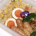 なななな♡MaMa's cooksnap of when they made のっけ弁当(桜海老炒飯に茹で卵).