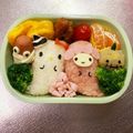 Chaaa_room's cooksnap of when they made キャラ弁♪キティ&マイメロ♪ハロウィン弁.