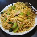あゆみ0118's cooksnap of when they made ベーコンと小松菜の和風パスタ.