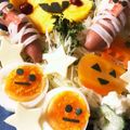 ∞らら∞'s cooksnap of when they made ハロウィン♡ウインナーのミイラ.