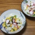 おはなすき's cooksnap of when they made タコ×柿×ダイコンの簡単酢の物.